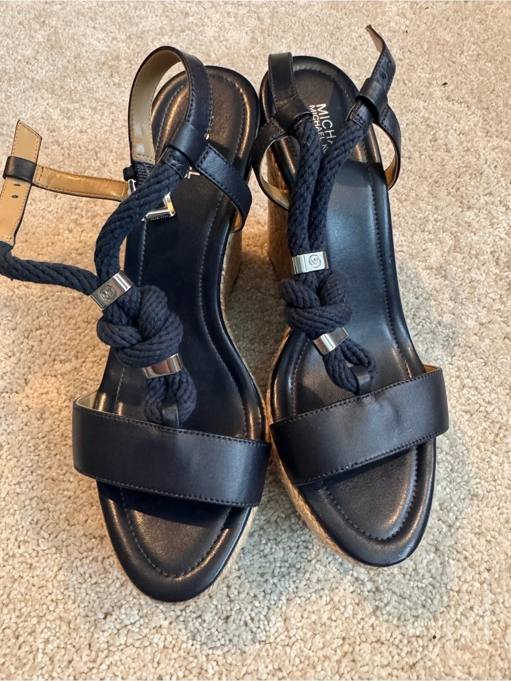 MICHAEL Michael Kors Blue Annie Wedge Sandals
